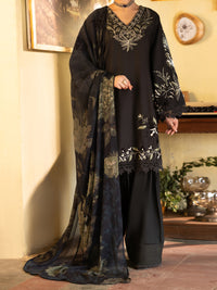 Charcoal Dyed Lawn Unstitched 3 Piece - ALP-3PS-2736