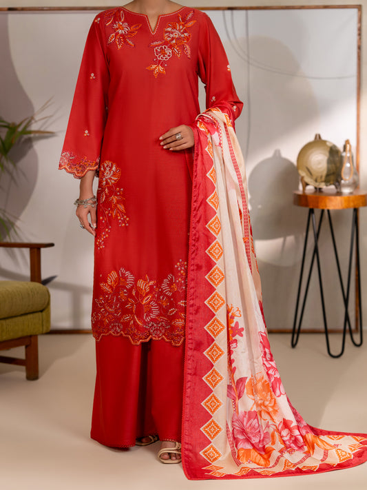 Pink Lawn Unstitched 3PC - ALP-3PS-2741