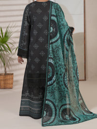 Charcoal Cambric Unstitched 3Pc - ALP-3PS-2748