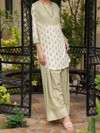 Lemon Lawn Co-Ord Set - ALP-2PS-SLKS-2775