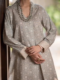 Beige Lawn Co-Ord Set - ALP-2PS-SLKS-2778
