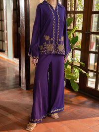 Blue Cotton Dobby Stitched 2Pc - ALP-2PS-LKS-2785