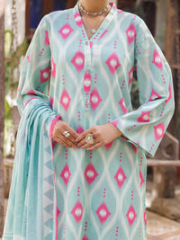 Light Green Lawn Stitched 3Pc - ALP-3PS-2820