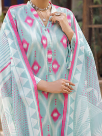 Light Green Lawn Stitched 3Pc - ALP-3PS-2820
