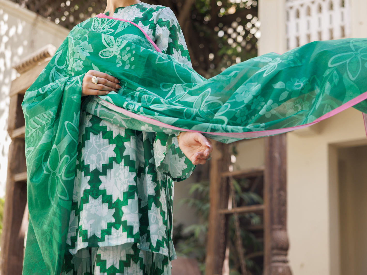 Green Lawn Stitched 3Pc - ALP-3PS-2821