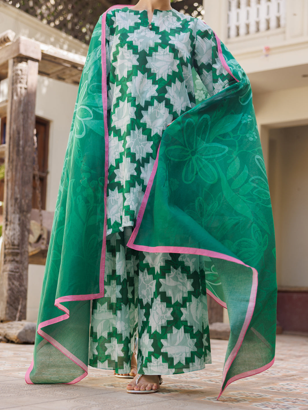 Green Lawn Stitched 3Pc - ALP-3PS-2821