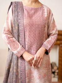 Light Pink Silk Lawn Stitched 3Pc - ALP-3PS-2364