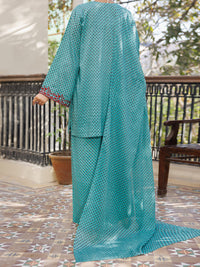 Green Lawn 3Pc Stitched - ALP-3PS-2572