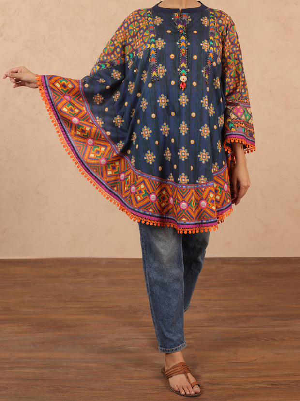 Multi Cambric Tunic - ALP-LK-1982 - Almirah Online