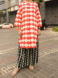 White Lawn Kurti - ALP-SLK-2541