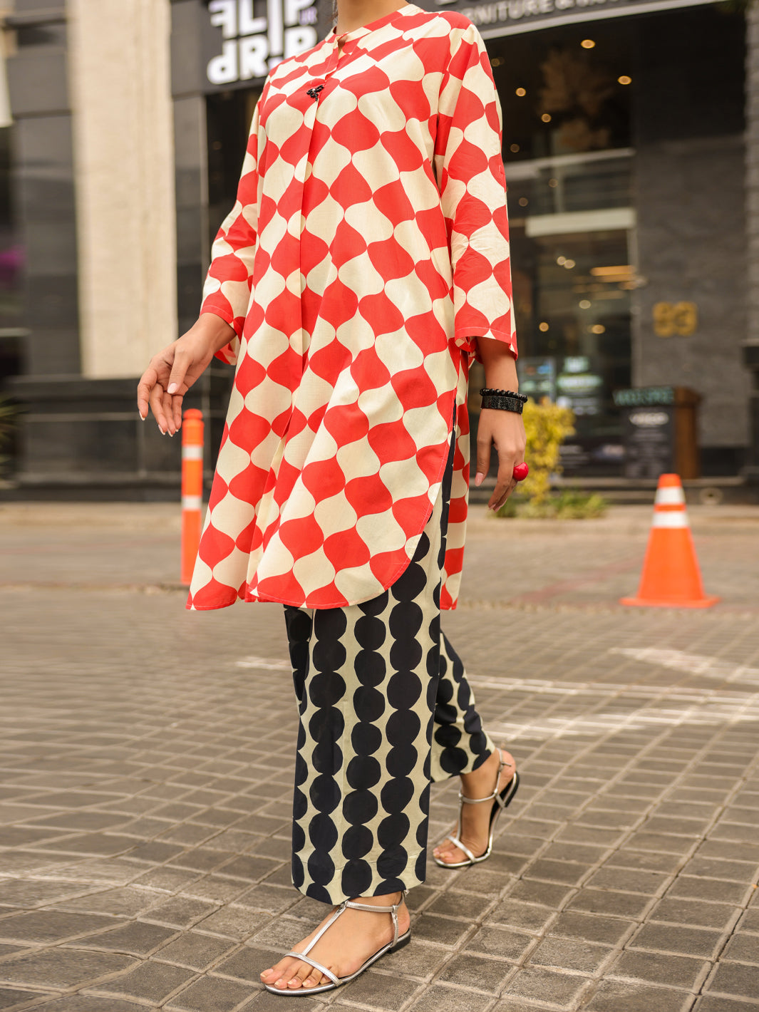 White Lawn Kurti - ALP-SLK-2541