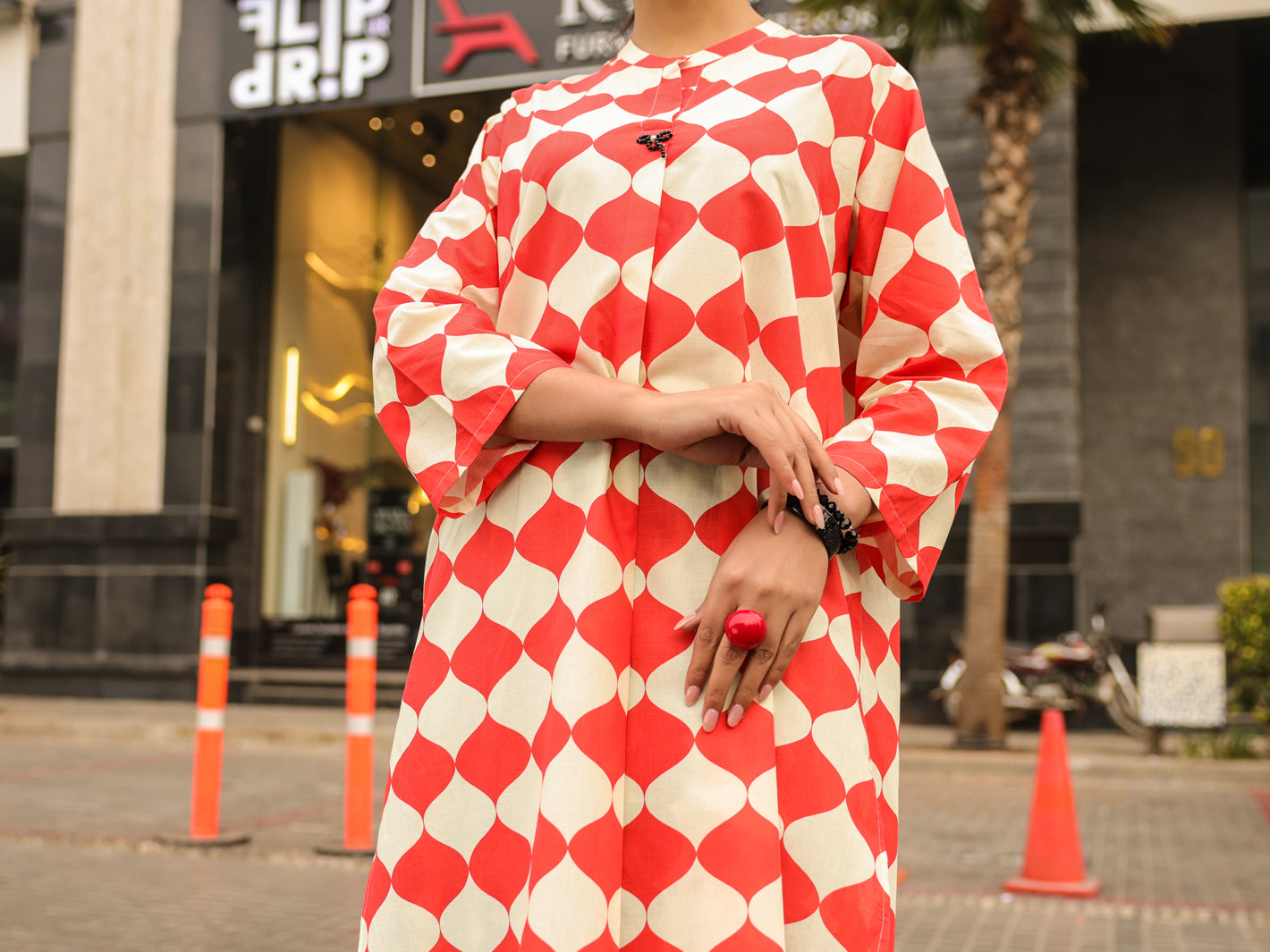 White Lawn Kurti - ALP-SLK-2541