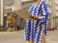 Blue Lawn Kurti - ALP-SLK-2542