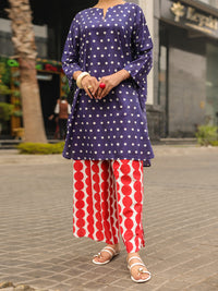 Blue Lawn Kurti - ALP-SLK-2546