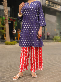 Blue Lawn Kurti - ALP-SLK-2546