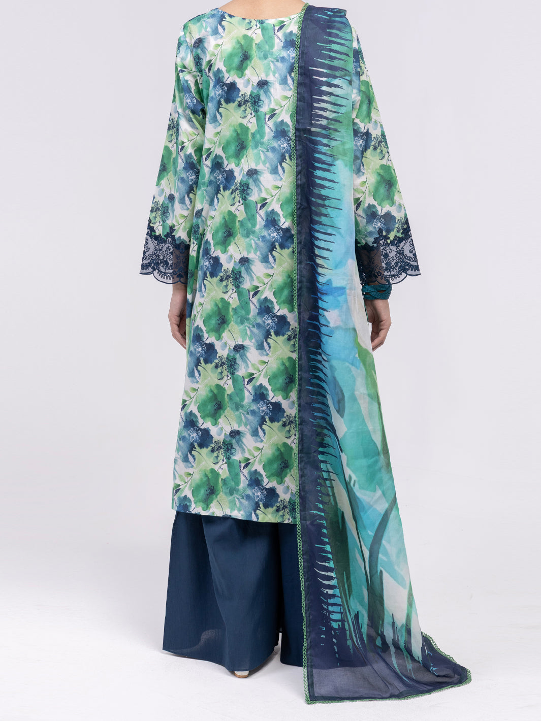 Green Lawn 2Pc Unstitched - ALP-2PS-LKD-2473