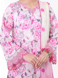 Pink Lawn 2Pc Unstitched - ALP-2PS-LKD-2474