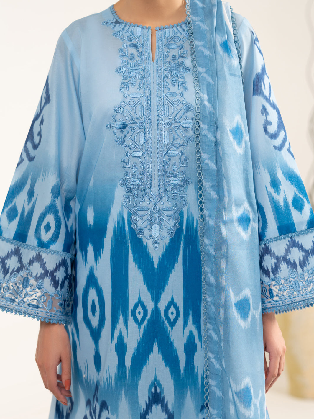Blue Lawn Stitched 2Pc - ALP-2PS-LKD-2476