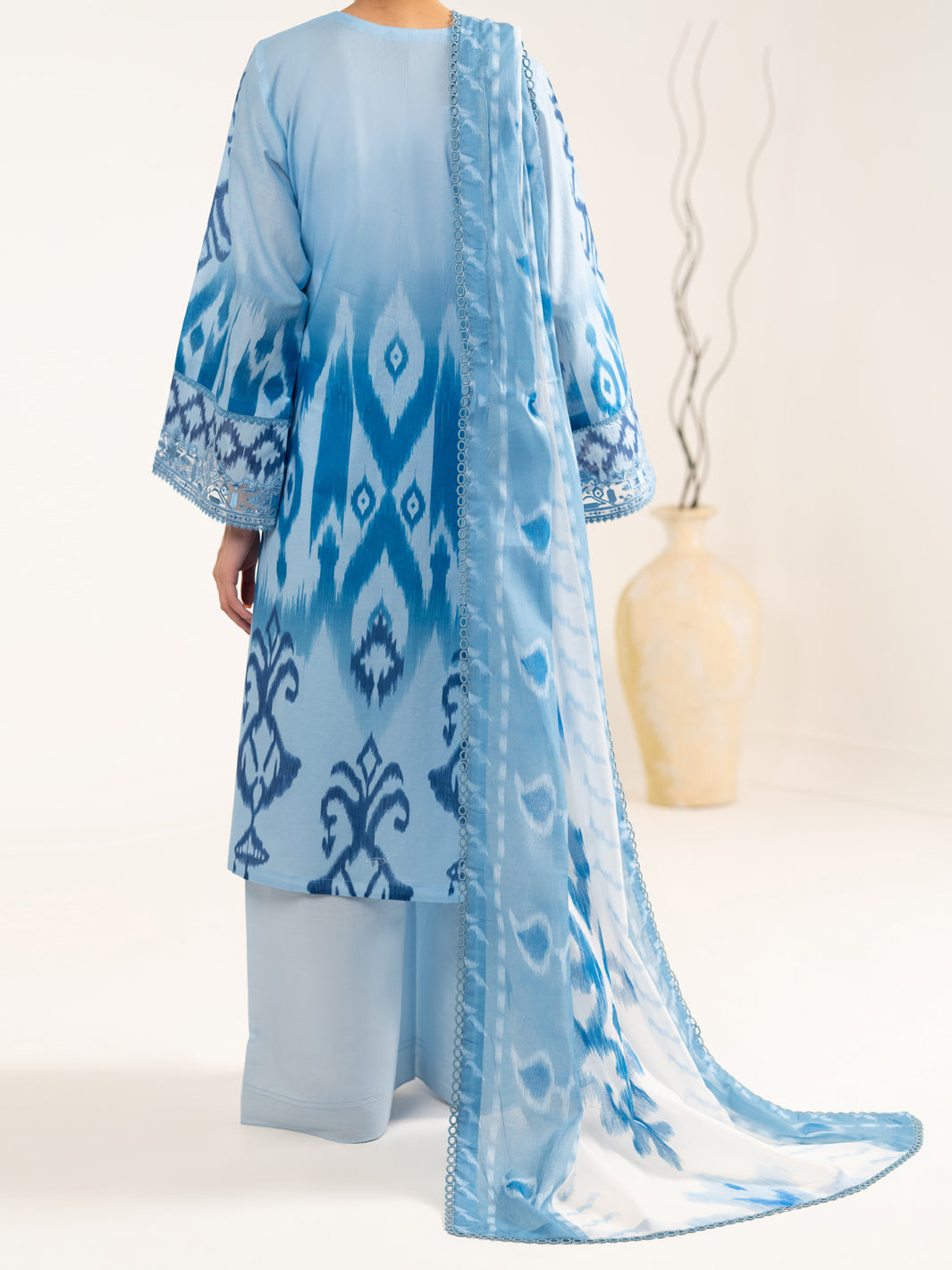 Blue Lawn Stitched 2Pc - ALP-2PS-LKD-2476