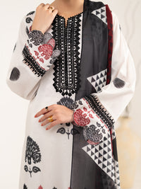White Lawn Stitched 2Pc - ALP-2PS-LKD-2478