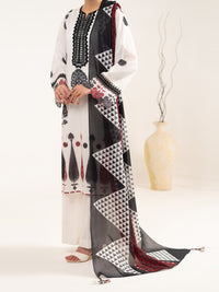 White Lawn Stitched 2Pc - ALP-2PS-LKD-2478