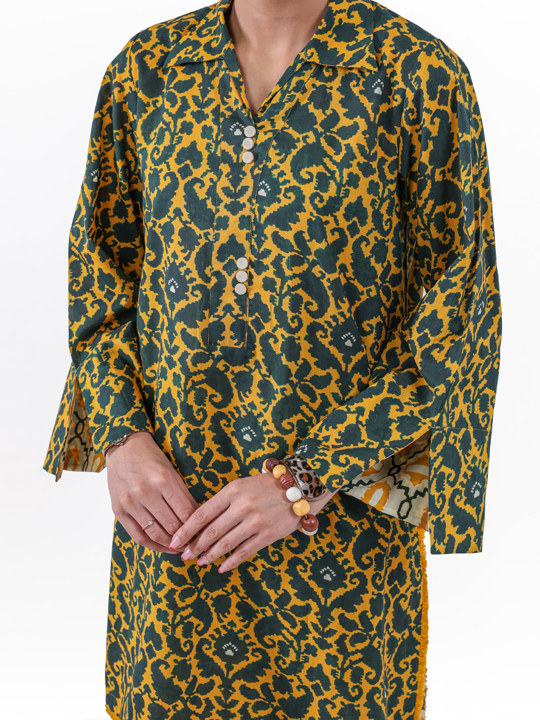 Mustard Lawn 2Pc Unstitched - ALP-2PS-LKS-2501