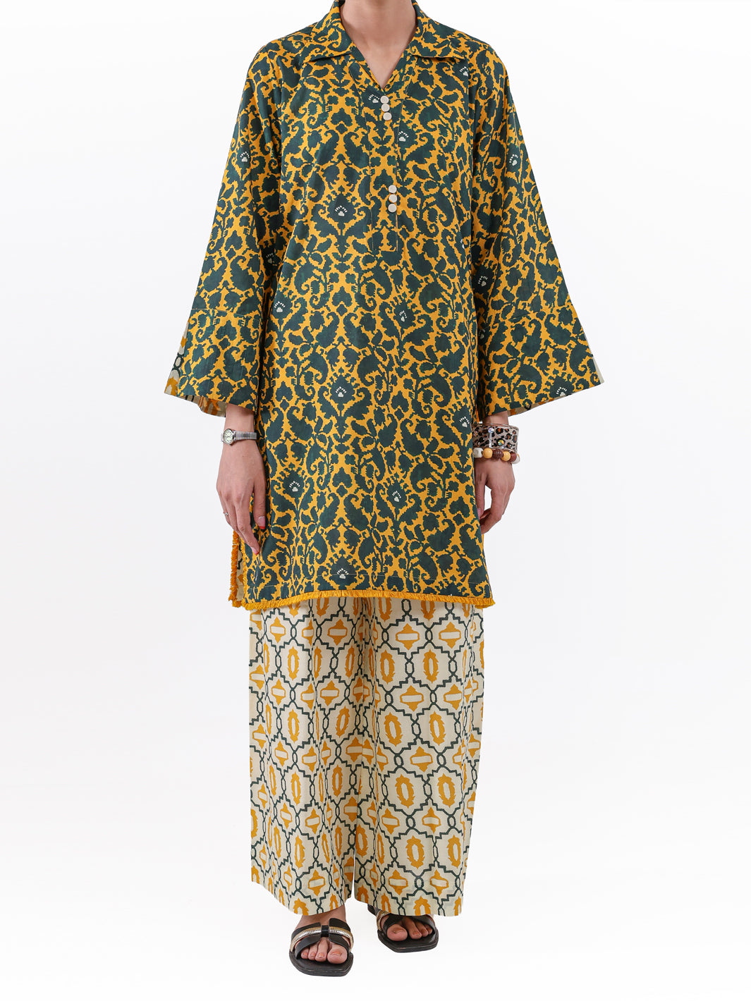 Mustard Lawn 2Pc Unstitched - ALP-2PS-LKS-2501