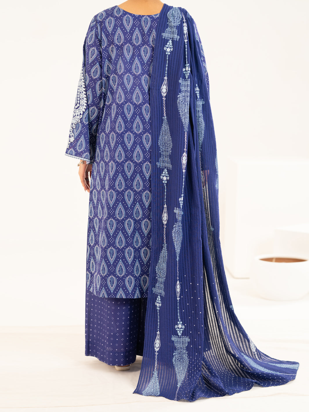 Blue Lawn Stitched 2Pc - ALP-2PS-LKS-2335A