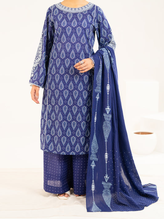 Blue Lawn Stitched 2Pc - ALP-2PS-LKS-2335A