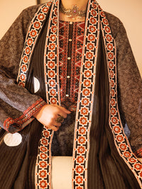 Black Lawn Stitched 2Pc - ALP-2PS-LKS-2335B