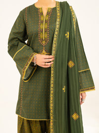 Mehndi Green Lawn Stitched 2Pc - ALP-2PS-LKS-2336A