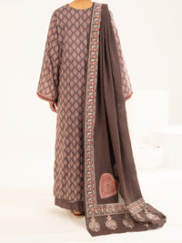 Brown Lawn Stitched 2Pc - ALP-2PS-LKS-2337A