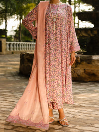 Light Pink Poly-Lawn 2Pc Stitched - ALP-LKS-2366