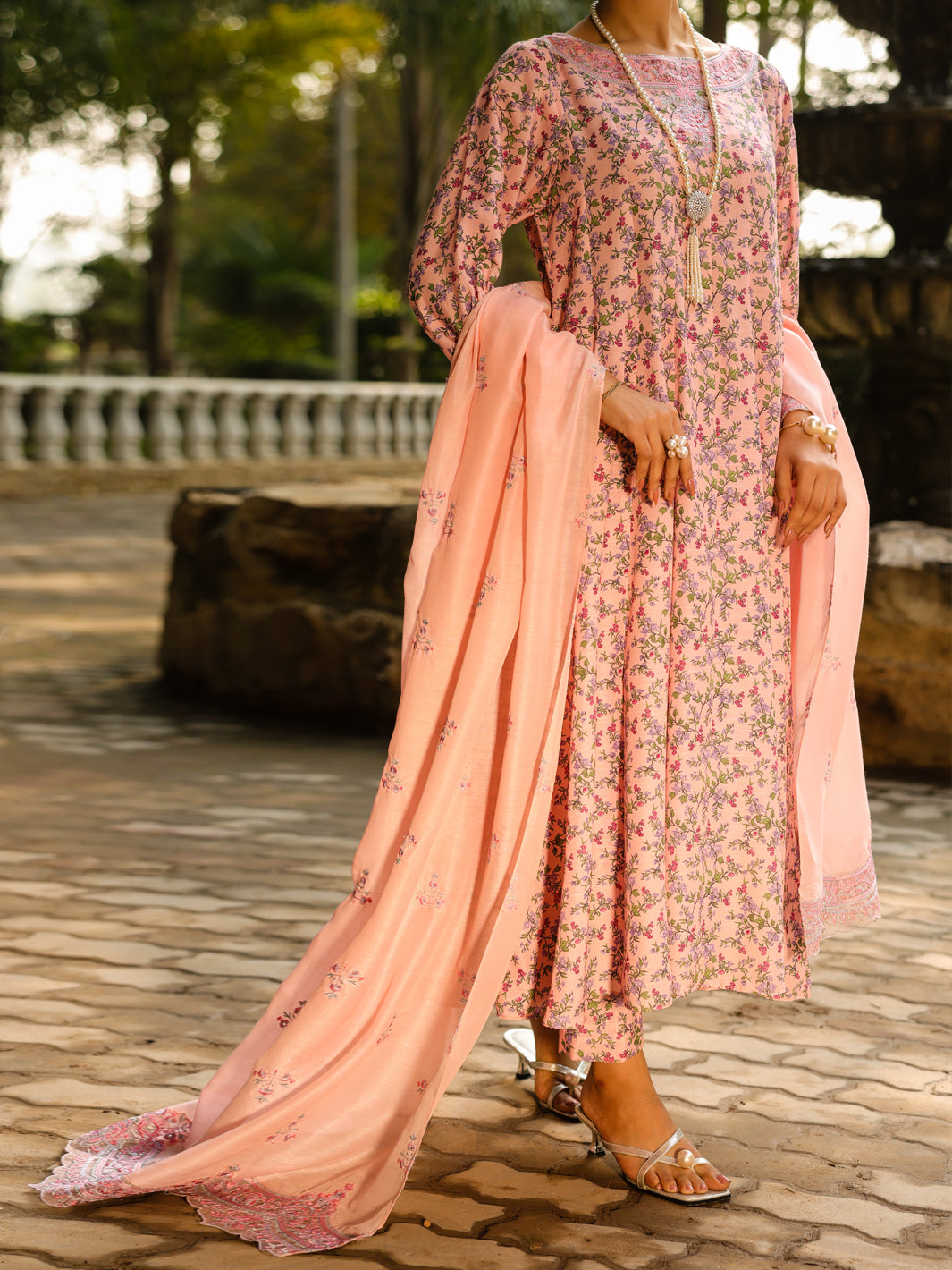 Light Pink Poly-Lawn 2Pc Stitched - ALP-LKS-2366