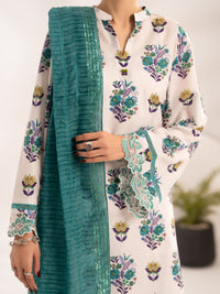 White Lawn Unstitched 3Pc - ALP-3PS-2466