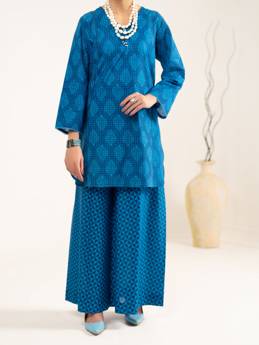 Blue Lawn 2Pc Stitched - ALP-2PS-LKS-2483