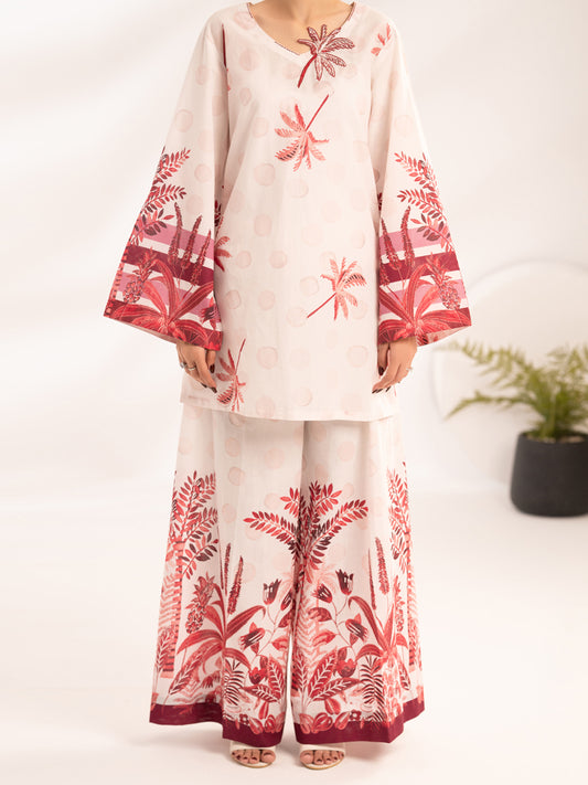 White Lawn 2Pc Stitched - ALP-2PS-LKS-2485