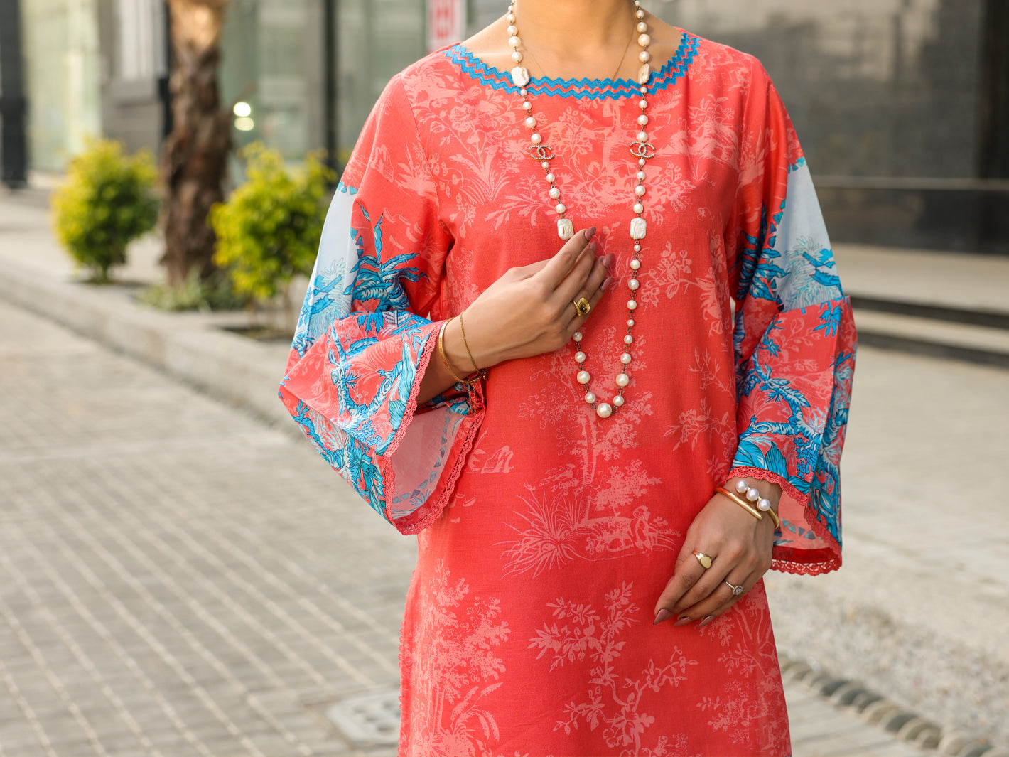 Pink Lawn 2Pc Stitched - ALP-2PS-LKS-2487