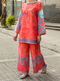 Pink Lawn 2Pc Stitched - ALP-2PS-LKS-2487