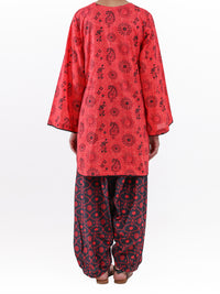 Red Lawn 2Pc Unstitched - ALP-2PS-LKS-2498