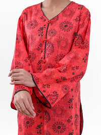 Red Lawn 2Pc Unstitched - ALP-2PS-LKS-2498