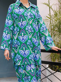 Green Lawn Co-Ord Set - ALP-2PS-LKS-2504