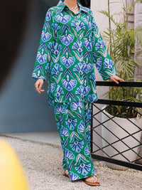 Green Lawn Co-Ord Set - ALP-2PS-LKS-2504