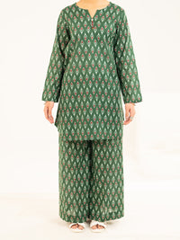 Green Lawn Co-Ord Set - ALP-2PS-SLKS-2513