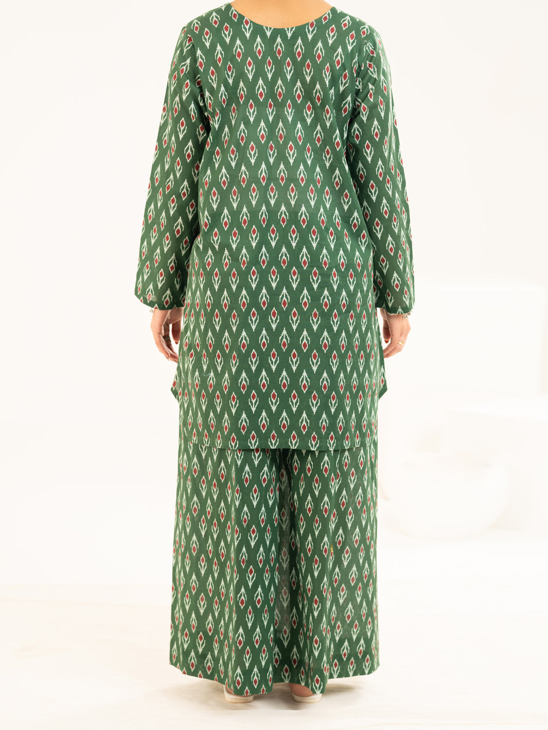 Green Lawn Co-Ord Set - ALP-2PS-SLKS-2513