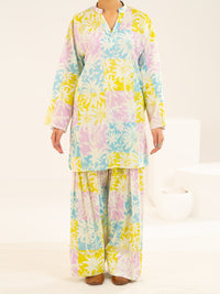 Multicolor Lawn Co-Ord Set - ALP-2PS-SLKS-2519