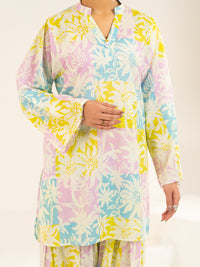 Multicolor Lawn Co-Ord Set - ALP-2PS-SLKS-2519