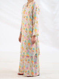 Off White Lawn Stitched 2Pc - ALP-2PS-SLKS-2520