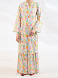 Off White Lawn Stitched 2Pc - ALP-2PS-SLKS-2520