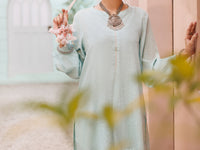 Sea Blue Seersucker 2Pc Stitched - ALP-2PS-LKS-2524